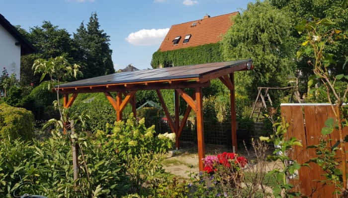 solar carport holz